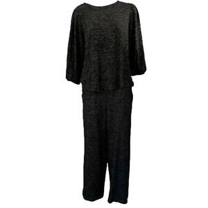 Chicos top and pants set gray top m bottoms mp gray